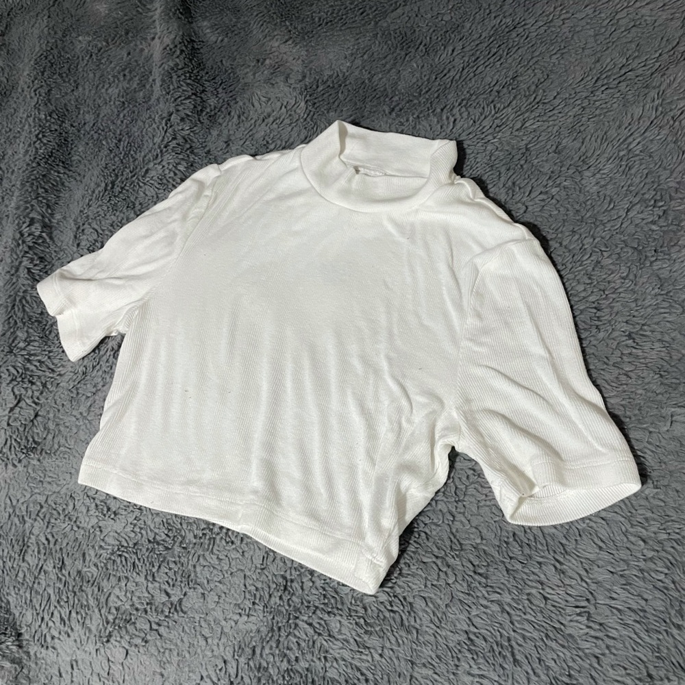 white crop top